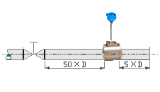 氧氣流量計(jì)直管段安裝要求示意圖六